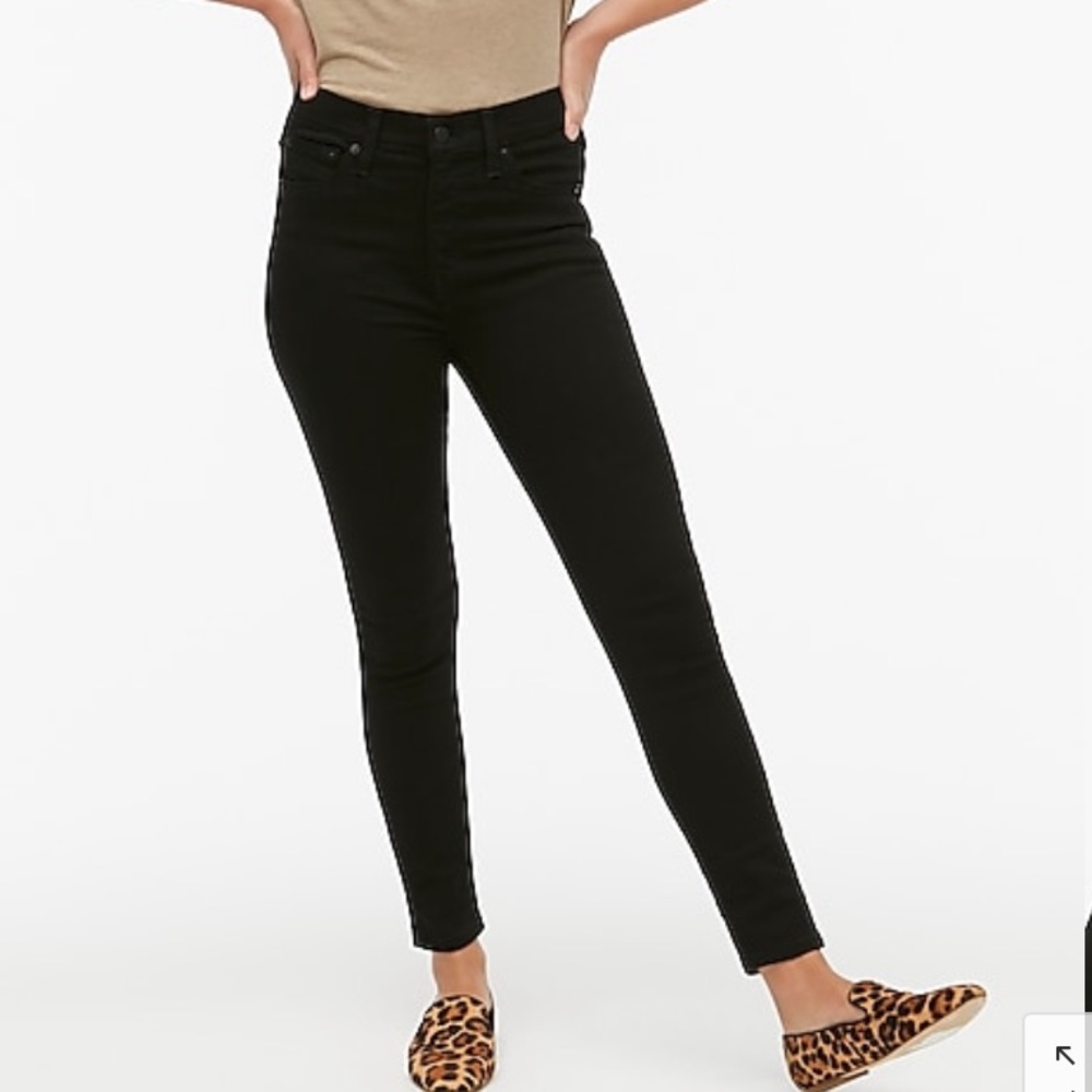 JCrew Factory 9" rise skinny jean black AG727